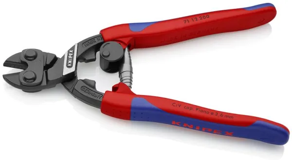 Knipex CoBolt® Kompakt bultsax svart atramenterad, med slankt flerkomponentshandtag 200 mm